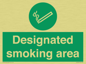 Designated smoking area